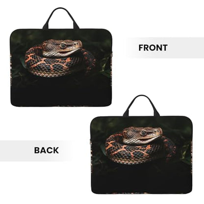 14 inch Laptop Sleeve with Handle Shockproof Laptop Bag Waterproof Computer Cover Bag Snake Briefcase