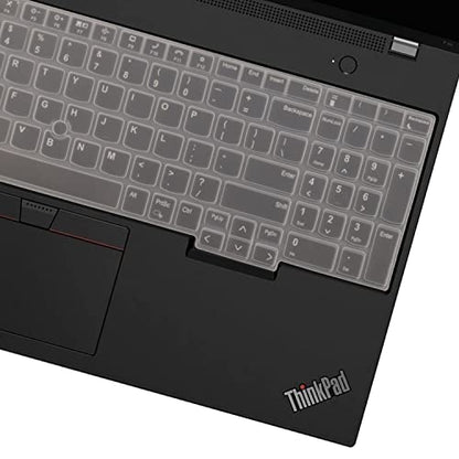 Keyboard Cover for Lenovo ThinkPad E16 L16 P16 P16v T16 P16s (Gen 3/Gen 2/Gen 1) 16 inch, Thinkpad L15 Gen 4/3 15.6 inch (Not Fit Thinkpad Z16,L15 Gen 2/1) -Clear - color: Clear