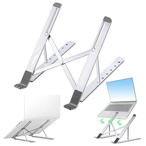 Folding Laptop Stand Ventilated Aluminum Cooling Adjustable Portable Desktop Tablet Holder for