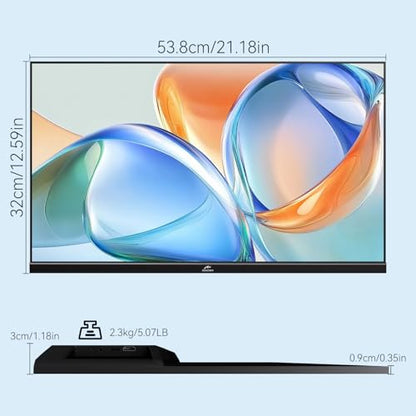 Kenowa 23.8" Large Portable Monitor 100Hz IPS FHD 1080P Freesync USB-C HDMI Gaming Monitor, External Display Dual Speakers Adjustable Stand for PC,Laptop,Mac,Phone,Game Consoles - size: 23.8"