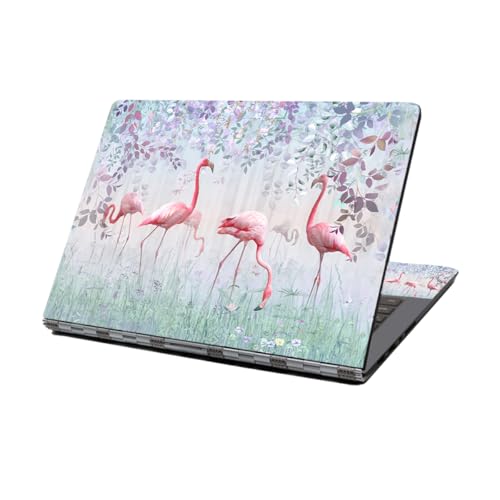 Laptop Skin Sticker Decal,12" 13" 13.3" 14" 15" 15.4" 15.6 inch Personalized Laptop Vinyl Skin Sticker Cover Art Decal Universal Protector Notebook PC Cover Case (Pink Flamingo) - color: Pink Flamingo