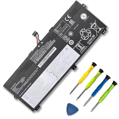 51Wh L18L3P72 Laptop Battery for Lenovo ThinkPad X13 Yoga 1st Gen X390 | 11.55V 4372mAh Battery Replacement for ThinkPad X13 Yoga ThinkPad X390 Yoga; 02DL021 SB10K97659 5B10W13927 L18M3P72 - size: 11.61*5.91*1.10 inches L18L3P72