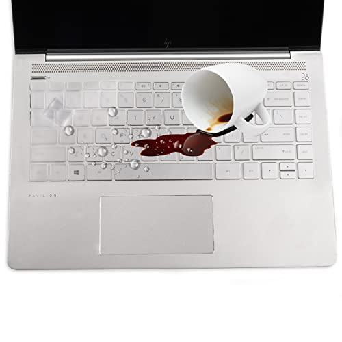 Keyboard Cover for HP Laptop 14 & HP Pavilion 14-dq/dk 14-cf/fq 14-dq1043cl dq0002dx dq0003dx dq0004dx dq0005tg dq0011dx dq0032dx dq0035dx fq0050nr fq0010nr 14-fq1074 14-dk1013dx dk0022wm - color: TPU
