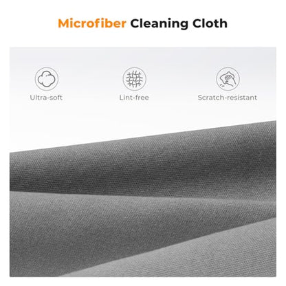 K&F Concept 15CM+40CM Microfiber Cleaning Cloths with 60ML Screen Cleaner for Cleaning Camera Lenses, Glasses, Screens, Cell Phone, Eyeglasses, LCD TV Screens, Tablets