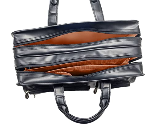 McKLEIN 17" Nylon Patented Detachable -Wheeled Laptop Briefcase- CLINTON