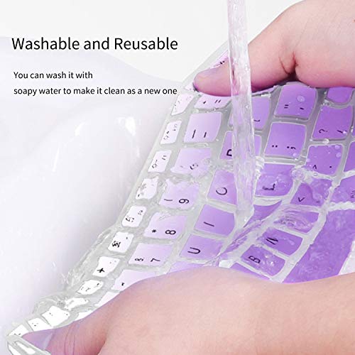 Dell Keyboard Cover for Chromebook 11.6" 3100 3110 3120 3180 3181 3189 5190 & Chromebook 13.3 3380 - Ombre Purple - color: Gradual Pink