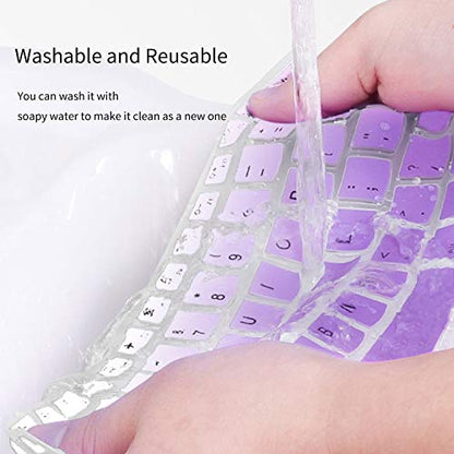 Dell Keyboard Cover for Chromebook 11.6" 3100 3110 3120 3180 3181 3189 5190 & Chromebook 13.3 3380 - Ombre Purple - color: Gradual Pink