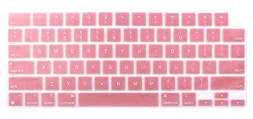 Keyboard Skin Compatible for 2026-2021 MacBook Pro 14 16 M5 M4 M3 M2 M1 A3426 A3427 A3434 A3112 A3401 A3185 A2442 A2779 A2918 A2992 A3428 A3429 A3403 A3186 A2485 A2780, MacBook Neo 13" (Rose Gold) - color: Rose Gold