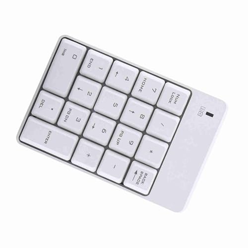 2.4GHz Cordless USB Numeric Keypad Numpad Number 18 Keys Keyboard with USB Receiver for Laptop Notebook Desktop PC Battery Not Included Plastic Remote Distance 10m