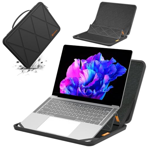 Smatree MS50 Hard EVA Protective Sleeve Case with Stand Compatible for 14 inch Acer Aspire 14, for Acer Swift Go 14-SFG14-71T/71, for Acer Aspire Lite 14 AL14-31P-C0S2, for Acer TravelMate P6 TMP614 - color: MS - Black, size: For 14 inch Aspire/Swift Go (