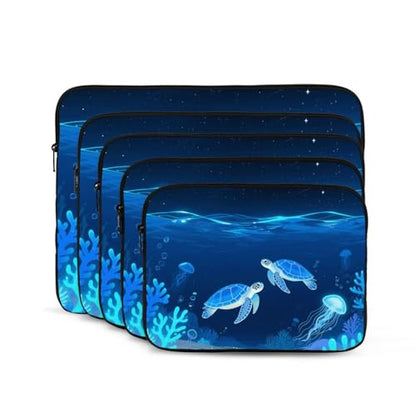 360° Protective Laptop Sleeve Case Shockproof Laptop Cover Blue Turtle Briefcase Carrying Computer Bag 15 inch - size: 15 inch