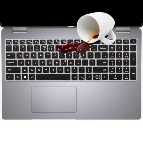 Keyboard Cover Skin for Dell Latitude 5520 5521 5530 5531 5540, Dell Precision 3580 3581 3560 3570 3561 3571 Laptop, Dell Latitude 5540 5530 5520 Keyboard Protective Cover-Black - color: Black