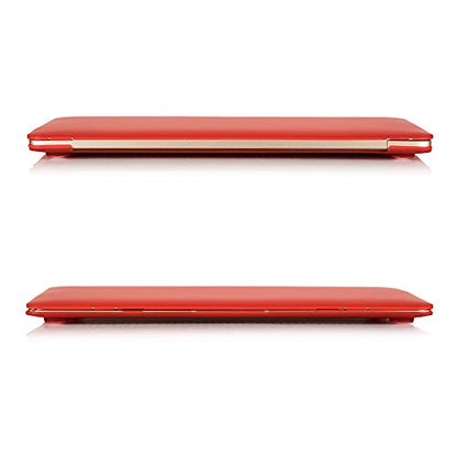 RUBAN Case Compatible with MacBook 12 Inch A1534 - Slim Snap On Hard Shell Protective Cover and Keyboard Cover, Red - color: Red