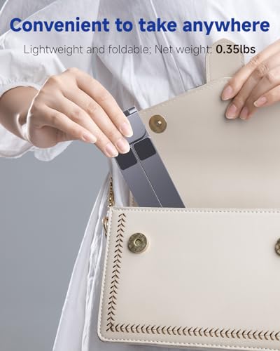 Laptop Stand for Desk, Foldable Adjustable Computer Riser | 3-in-1 Riser Holder for Laptop/Tablet/Phone, X-Frame Foldable Stand Compatible with MacBook Air Pro/HP/Dell/iPad/iPhone