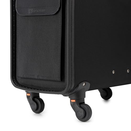 Alpine Swiss Wheeled Briefcase | Rolling Briefcase Locking Telescopic Handle 4 Replaceable Wheels | Pilot Lawyer Litigator Attache Case | 17” Laptop Compartment | Dual Combo Locks | Organizer Pockets