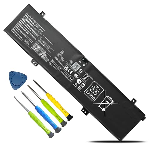 76Wh C41N2101 Latop Battery Replacement for ASUS ROG Zephyrus G14 GA402 GA402R GA402RJ GA402NI GA402NJ GA402NV Zenbook Pro 14 UM6702RA UX8402ZA 15X K6501ZM M6501RR TUF Dash F15 FX517 - size: 13.97*3.30*0.29inch C41N2101