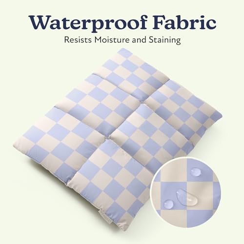 Vandel Puffy Laptop Sleeve 13 inch - 14 inch Waterproof Laptop Sleeve Case | Compatible with 13 inch MacBook Air/Pro 13 / MacBook Pro 14, iPad Pro 12.9, 13.3 in HP Dell, Air Case, Computer Bag Cover - color: s. Grid Blue Checker