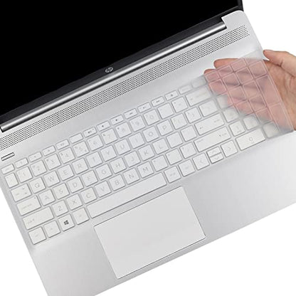 Keyboard Cover for 15.6 HP Laptop 15-dw 15-dy 15-ef 15-da/db 15-dy5033dx 15-dy5131wm 15-dy2702dx 15-dy2703dx 15-da0012wm 15-db0015dx 15-ef2126wm, Envy 15m-dr/ds 17-bs/bw 15m-dr1011dx 15-ds1010wm - color: Clear
