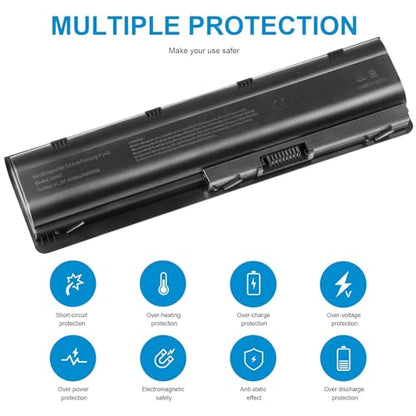 Futurebatt New Spare Battery fit HP 593553-001 593554-001 636631-001 593550-001 593562-001 586007-851 HSTNN-Q62C HSTNN-CBOW HSTNN-IB0N HSTNN-IB0X MU06 MU09 Pavilion G7 G6 G4 - size: Cq42 8.9 3.2 1.4 in
