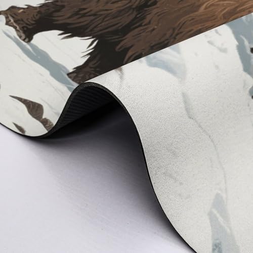 Desk Pad Mat Mammoth Print Non-Slip Desk Mats Desk Protector for Office Home Lap Desk Laptop and Desktop Gift for The Holidays