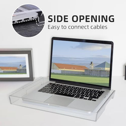 Keyboard Dust Cover Transparent Acrylic Keyboard Protector for Home Office Water-Resistant Protective Case for Laptop and Desktop Use 15.74 X 10.43 X 1.57 in - size: 40.00X26.50X4.00CM