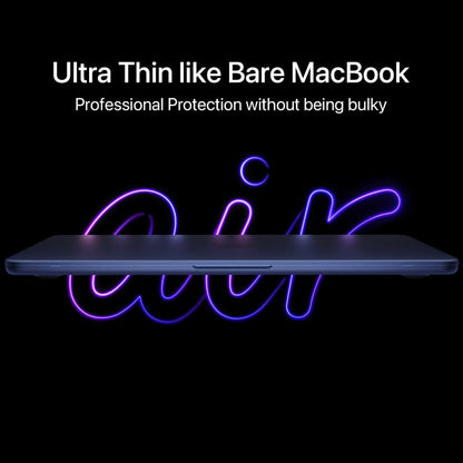 Soonjet for MacBook Air 13 inch Case M5 M4 M3 M2 2026-2022 Laptop Cover | Invisible Armor, Midnight Blue Color Match, Snap-On Design, Protective Hard Shell, Anti-Fingerprint & Scratch, Seamless Fit - color: Midnight Clear