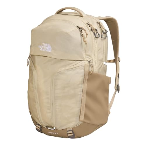 The North Face Women's Surge Commuter Laptop Backpack - PFAS Free, Khaki Stone, One Size - color: Khaki Stone