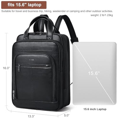 Shrrie 15.6" Laptop Backpack,Business Work Backpack Briefcase,Durable Computer Backpack for Office,Travel,College,Two-tone Black - color: Two-tone Black