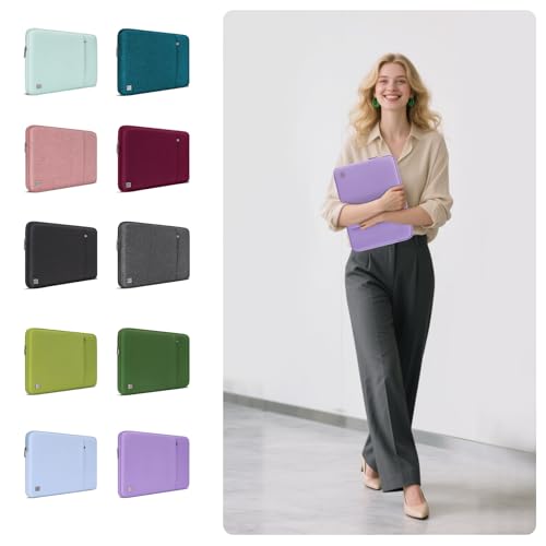 DOMISO Laptop Case Laptop Sleeve Cover for 16 inch MacBook Pro M4/M3/M2/M1 Pro/Max A3403 A3186 A2991 A2780 A2485 A2141,Compatible with 15.6 inch HP Lenovo Dell XPS 16, Purple - color: Purple, size: 15.6 inch