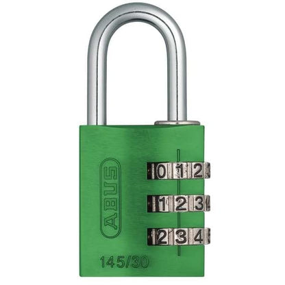 ABUS 145/30 Non-TSA Combination Lock for Hard Cases, Luggage, Resettable | Green - color: Green, size: 30 mm