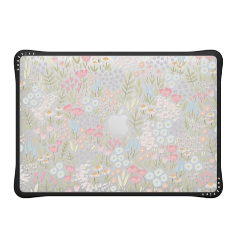 CASETiFY Impact MacBook Pro 13" (M1/M2/Intel) Case [Cushioned Impact Corners/Scratch-Resistant/Anti-Slip Grip] - Eleanor - Clear Black - color: Eleanor, size: MacBook Pro 13