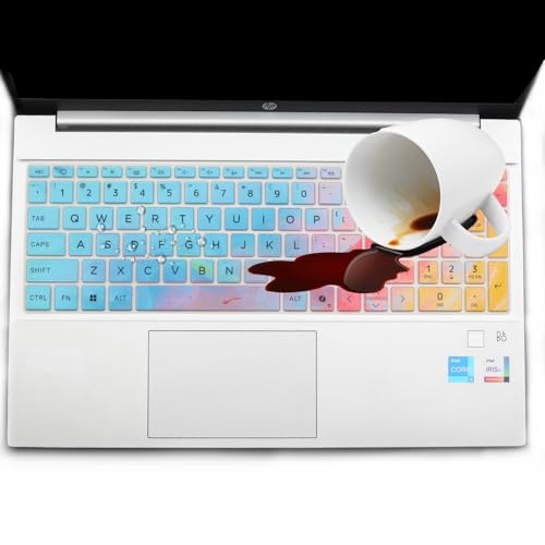 Keyboard Cover for HP OmniBook 5 AI 16" 16-ag 16-af 16-ba 16-bc Series 16z-ag100 16z-bc100 16-af1037nr 16-bc1047nr 16 inch Laptop Keyboard Skin (NOT FIT OmniBook 5 16-cf 16-bf 16-fb, OmniBook 3/7/X) - color: Colorful
