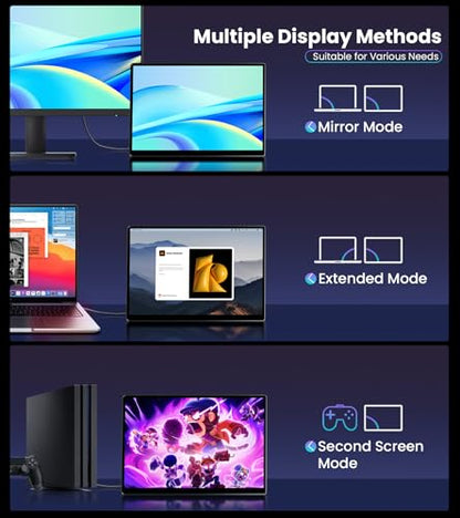 14 Inch Touchscreen Portable Monitor, 1920x1200 FHD IPS Display, 16:10 Aspect Ratio, 100% sRGB, HDMI VGA DVI Inputs, Industrial Touch Screen for POS Kiosk, Laptop, PC, Ras Pi, Game Console - size: 14-inch