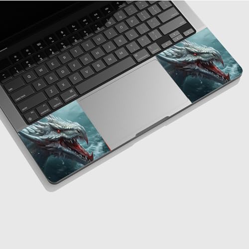 Universal Laptop Skin Sticker with 2 Wrist Pad Skins, Waterproof Scratch Resistant Vinyl Laptop Cover Decal, Cut to Fit for 11–15.6 Inch MacBook HP Dell Lenovo, Ferry Dragon - color: Ferry Dragon