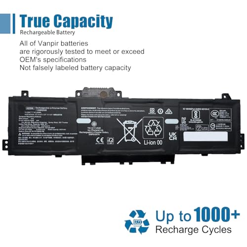 AE03XL Laptop Battery Replacement for HP 240 245 250 255 G10 14-EE 14-EM 14Z-EM 14-EP 14T-EP 15-FC 15Z-FC 15-FD Series N21969-005 TPN-DB1N N20951-2D1 AE03041XL 11.25V 41.04Wh 3467mAh - size: 10.41*3.20*0.21 inch AE03XL