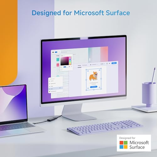 Cable Matters [Designed for Microsoft Surface] USB C to HDMI 2.1 Adapter | 4K@240Hz / 8K@60Hz HDR, Compatible with Surface Pro/Laptop/Book with USB-C or Thunderbolt 4