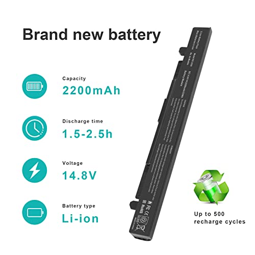 Fancy Buying X550 A41-X550A Laptop Battery for ASUS A41-X550 A450 P550 F550 K550 A550 F552 K450 P450 P550 R409 R510 X452 R510 X450 X550V A450C X550C X550A X550B X550D Y481C Y581C - size: 10.13*1.36*0.87inch