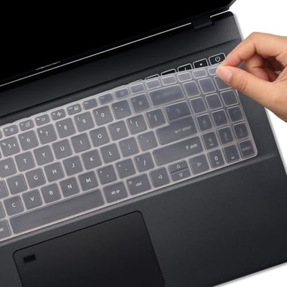 Keyboard Cover for 15.6" Acer Aspire Go 15 AG15-21P/31P/32P/42P/71P, Aspire 15 A15-61M/51M/41M, Aspire 3 A315-24P/24PT A315-58/59, Aspire 5 A515-57/57G/58GM/58M/58MT/58PT/58P (Not Fit A515-46~A515-56) - color: Clear