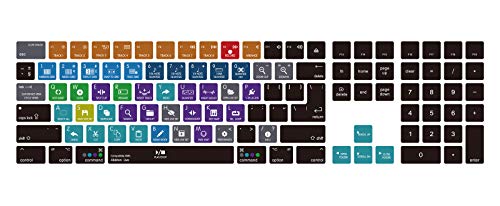 HRH Ableton Live Shortcut Hotkey Silicone Keyboard Cover Keypad Skin for Magic Keyboard with Numeric Keypad A1843 MQ052LL/A Released in 2017/2018(US/EU Layout) - color: Hotkey-Ableton Live