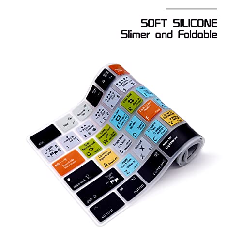 HRH Lightroom Shortcut Hotkey Silicone Keyboard Cover Keypad Skin for Magic Keyboard with Numeric Keypad A1843 MQ052LL/A Released in 2017/2018(US/EU Layout) - color: Hotkey-Lightroom