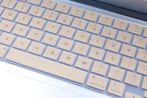 Keyboard Skin Compatible for 2026-2021 MacBook Pro 14 16 M5 M4 M3 M2 M1 A3426 A3427 A3434 A3112 A3401 A3185 A2442 A2779 A2918 A2992 A3428 A3429 A3403 A3186 A2485 A2780 A2991, MacBook Neo 13“ (Gold) - color: Gold
