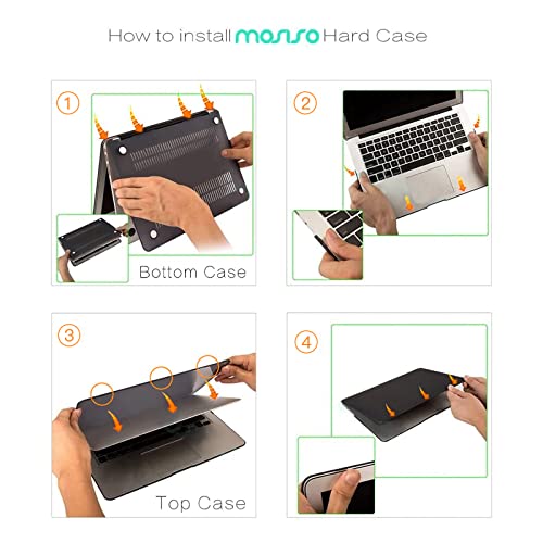 MOSISO Case Compatible with MacBook Air 13 inch A1369 A1466, Rock Gray | Plastic Hard Shell & Keyboard Cover & Screen Protector Compatible with MacBook Air 13 (Older Version 2010 - end 2017) - color: Rock Gray