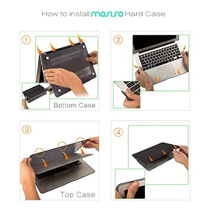 MOSISO Case Compatible with MacBook Air 13 inch A1369 A1466, Lavender Gray | Plastic Hard Shell & Keyboard Cover & Screen Protector Compatible with MacBook Air 13 (Older Version 2010 - end 2017) - color: Lavender Gray