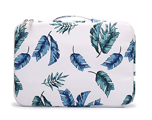 Kinmac 360° Heavy Duty Protective Laptop Sleeve Case Bag Cover with Handle for MacBook Air 13 inch,iPad Pro 13 inch and 13.3 inch HP,Dell,Lenovo,Asus,Acer Laptop (Banana Leaf) - color: Banana Leaf, size: 12 inch-13.3 inch
