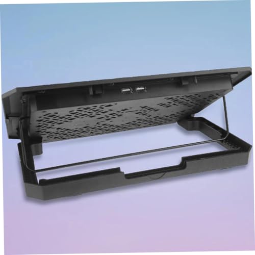 Laptop Cooling Pad 15.6 Inch with 6 Fans, Quiet USB Powered Laptop Cooler Stand for Gaming and Office Use, Adjustable Speed Blue LED Fan Cooling Base