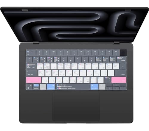 CaseBuy Premium Mac OS Keyboard Cover Shortcuts Compatible with MacBook Pro 14" 16" 2026-2023 with (M5 M4 M3) Pro/Max Chip A3426 A3427 A3428 A3429 A3434 A2918 A2991 A2992 MAC Hot Keys Keyboard Skin - size: MacBook Pro 14" 16" (2023-2026)