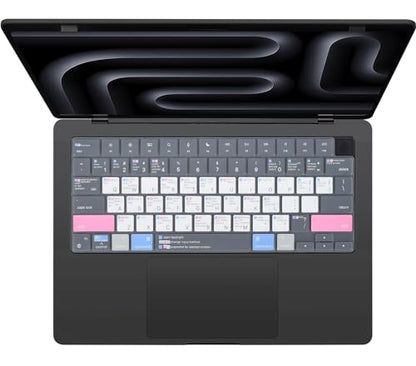 CaseBuy Premium Mac OS Keyboard Cover Shortcuts Compatible with MacBook Pro 14" 16" 2026-2023 with (M5 M4 M3) Pro/Max Chip A3426 A3427 A3428 A3429 A3434 A2918 A2991 A2992 MAC Hot Keys Keyboard Skin - size: MacBook Pro 14" 16" (2023-2026)