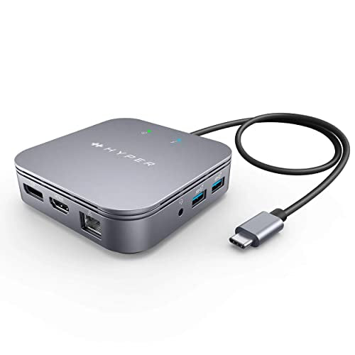 HyperDrive USB-C & Thunderbolt 4 Dual Monitor Dock - 4K60Hz HDMI Thunderbolt Docking Station -7-in-1 Dock - Slim, Portable, Powerful - style: 7-in-1