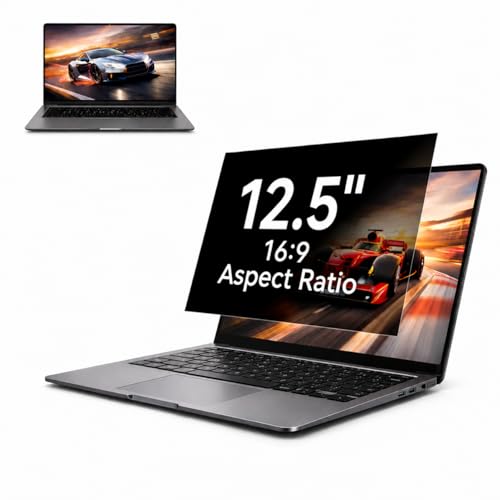 Laptop Privacy Screen Filter 12.5'' 16:9 for Aspect Ratio Widescreen Monitor,Laptop Monitor Privacy Shield Anti Glare Eye Protection, Anti-Scratch Removable Protector Film (1Pack 12.5'' 16:9) - size: 1Pack 12.5'' 16:9