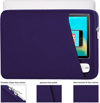 Laptop Sleeve 14 inch, Durable Carrying Bag Shockproof Protective Case Cover, Handbags Briefcase Laptop Bag Compatible with 14" MacBook Air/Pro HP Asus Lenovo Notebook Computer, Purple - color: Purple, size: 14 inch